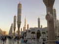 BEAUTIFUL MEDINA MOSQUE IN SAUDI ARABIA Royalty Free Stock Photo