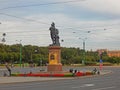 A monument to the famous Russian military leader A.V. Suvorov in the centre of Saint Petersburg