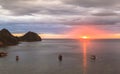 Look at sunset from Paradise Bar, Labuan Bajo, Indonesia