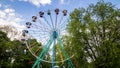 Soviet ferris wheel in Sigulda, bright sunny day