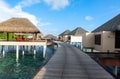 Best all-inclusive Maldives water-villa resorts in Maldives Royalty Free Stock Photo