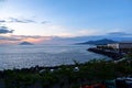 Sunset in Manado city, North Sulawesi Royalty Free Stock Photo