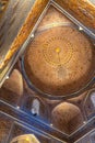 Interior inside the old ancient uzbek tomb - Amir Temur maqbarasi, GoÃ¢â¬Ëri Amir in Uzbekistan Royalty Free Stock Photo