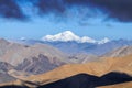 Mount Zhumulangma in Himalaya mountains Royalty Free Stock Photo