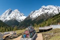 The beautiful Six words really stone in Four Girls Mountain scenic spot in Aba prefecture of Sichuan province, China. Royalty Free Stock Photo