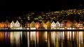 Traditional Wooden Houses at Bryggen, A UNESCO World Cultural Heritage Site in Bergen, Norway