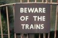 Railway Signage from the golden years of Steam Royalty Free Stock Photo