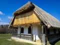 Old thatched roof peasent house in Hungary