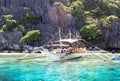 Boats on the beach of El Nido, Philippines