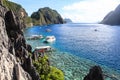 Boats on the beach of El Nido, Philippines