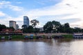 Phnom Penh Sunset Cruise in Cambodia Royalty Free Stock Photo