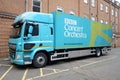 BBC Concert Orchestra DAF CF 300 truck parked at rear of Watford Town Hall