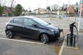 Ubeeqo hire vehicle at electric charging point at Watford Town Hall car park