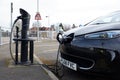 Ubeeqo hire vehicle at electric charging point at Watford Town Hall car park