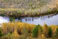 The water in autumn forests in Great Khingan