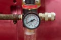 Photo of water separator with pressure gauge