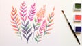 Step-by-step Watercolor Flower Drawing Tutorial With Colorful Gradients