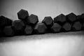 Weight lifting-Dumbells in a crossfit gym Royalty Free Stock Photo