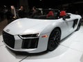 White Audi V10 Sports Car Royalty Free Stock Photo