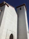 Tall White Church In Albaicin Granada Spain Royalty Free Stock Photo