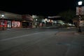 Downtown historic Wickenburg, Arizona at night
