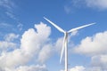 Photo of Wind power installation in sunny day Royalty Free Stock Photo