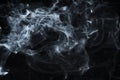 Photo of a wisp of smoke on a dark background