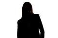 Photo of woman's silhouette leaning right Royalty Free Stock Photo