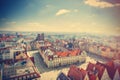 Photo of wonderful view of beautiful Wroclaw on the clear sky ba