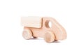 Photo of a wooden car truck made of beech Royalty Free Stock Photo