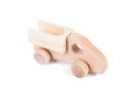 Photo of a wooden car truck made of beech