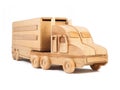 Photo of a wooden car truck Royalty Free Stock Photo