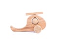 Photo of a wooden helicopter made of beech Royalty Free Stock Photo