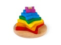 Photo of a wooden toy children`s sorter