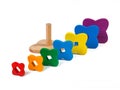 Photo of a wooden toy children`s sorter