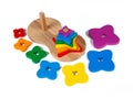 Photo of a wooden toy children`s sorter