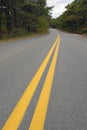 Photo of Yellow Lines on Road Royalty Free Stock Photo
