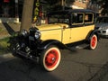 Yellow Model A Ford Automobile