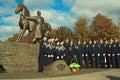 Photo of young Ukrainian police with the police Gen.