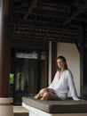 Photo of Young Woman on Day bed Royalty Free Stock Photo