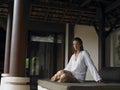 Photo of Young Woman on Day bed Royalty Free Stock Photo