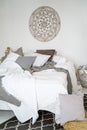 Photo zone with bed in white