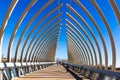 Details of the Farnam Street Pier over Missouri River in The Heartland of America Park Omaha Nebraska Royalty Free Stock Photo