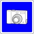 Photocamera allowed sign