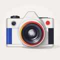 photocamera vector flat minimalistic isolated illustration