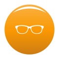 Photochromic spectacles icon orange Royalty Free Stock Photo