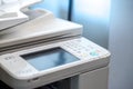 Photocopier machine in office building