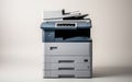 Photocopier Machine on a White Background -Generative Ai