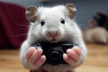 Photogenic Hamster selfi pet. Generate Ai