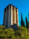 Photograhy of Milutin`s tower,on holy mountain,Greece.